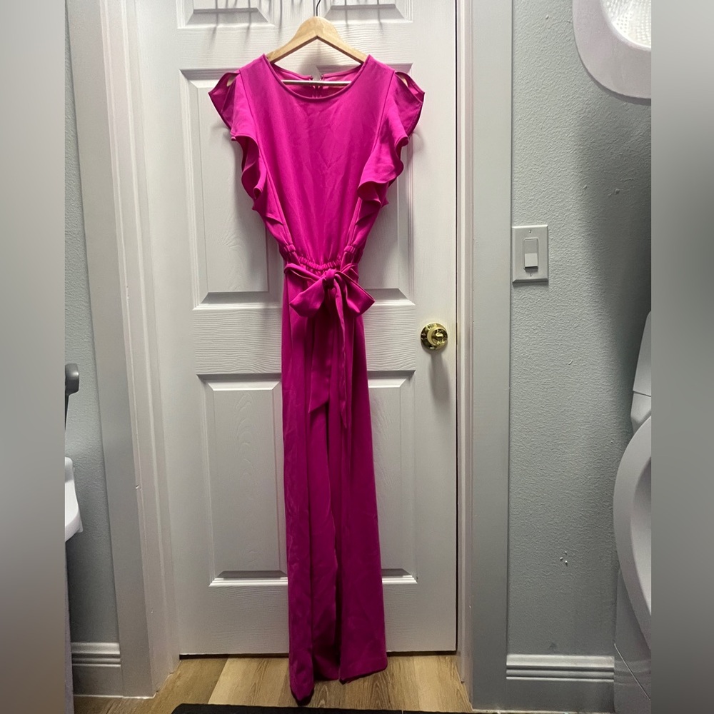 Lilly Pulitzer Pink Ruffle Jumpsuit
